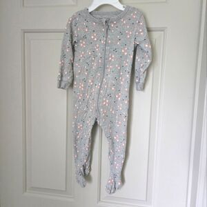 Petit Lem Gray and Pink Sleeper / Pajama